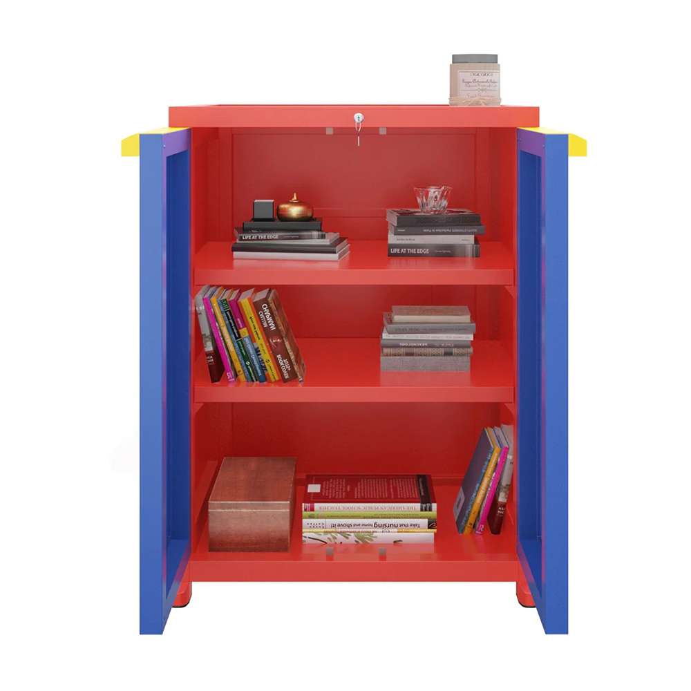 Nilkamal Freedom Small 1 Cabinet Red/Blue - FS1 2