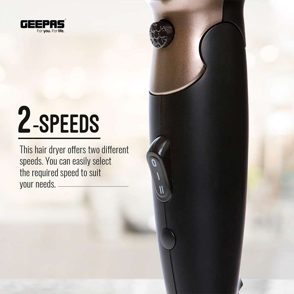 Geepas 1600W Powerful Ionic Hair Dryer 1