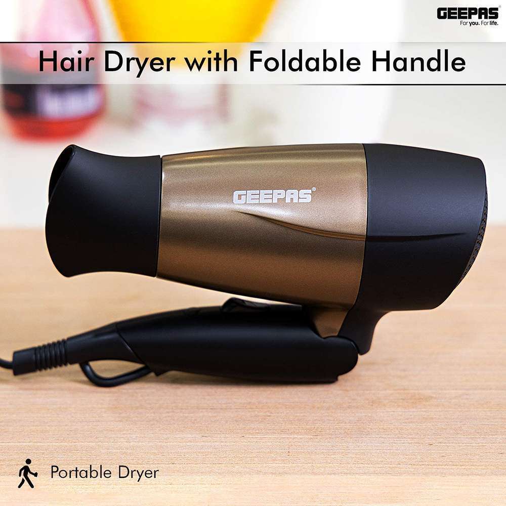 Geepas Powerful Ionic Hair Dryer Dual Speed & Temperature Settings 1600W 3