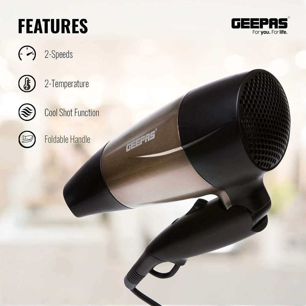 Geepas 1600W Powerful Ionic Hair Dryer 4