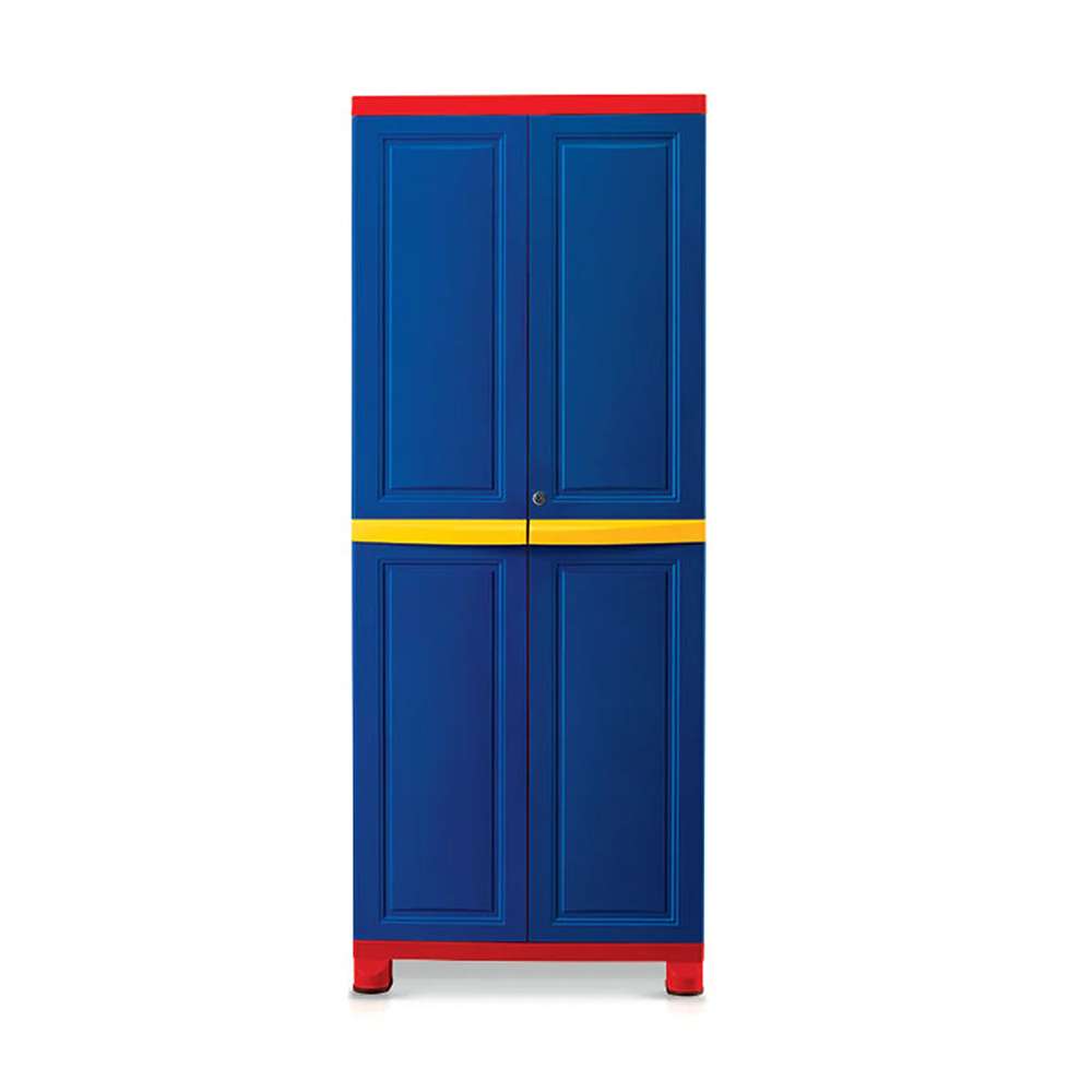 Nilkamal Freedom Big 1 Cabinet Pepsi Blue / Bright Red And Yellow - FB1 0