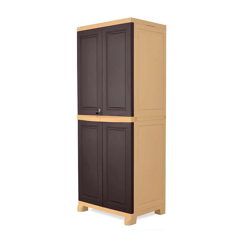 Nilkamal Freedom Big Cabinet Weathered Brown And Biscuit - FB1 1