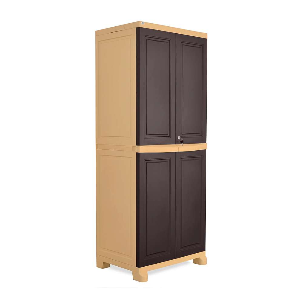 Nilkamal Freedom Big Cabinet Weathered Brown And Biscuit - FB1 2