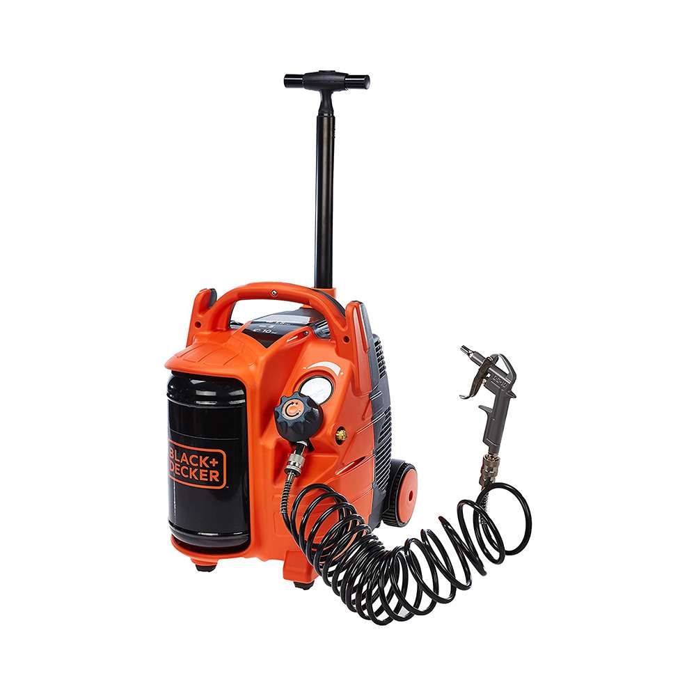 ضاغط الهواء (Black+Decker) بضغط (10Bar) بار و استطاعة (1.5HP) حصان موديل (BD195/5-MY-T) 0