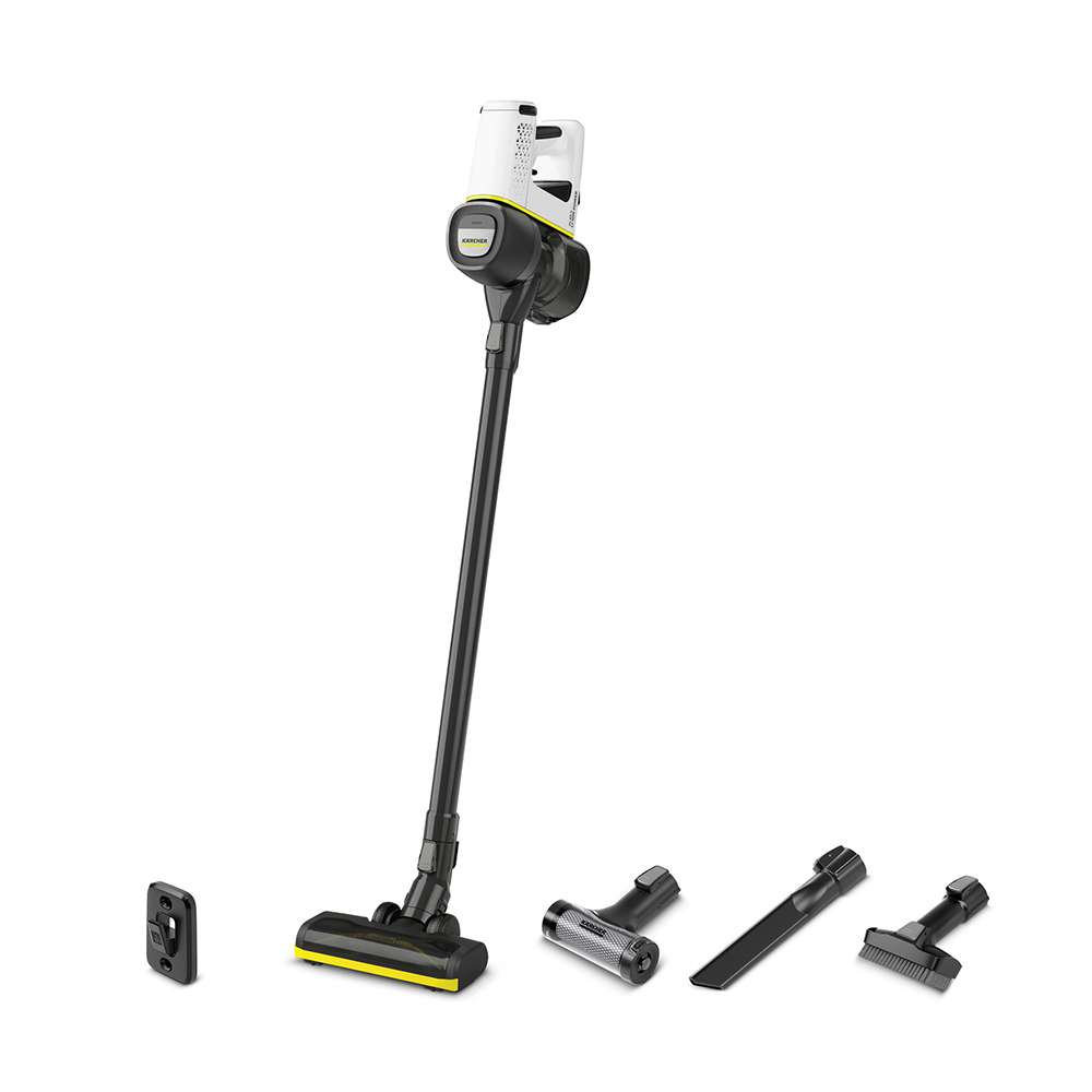 المكنسة الكهربائية اللاسلكية (Karcher) البيضاء العمودية بريميوم موديل (11986410- VC 4)  0