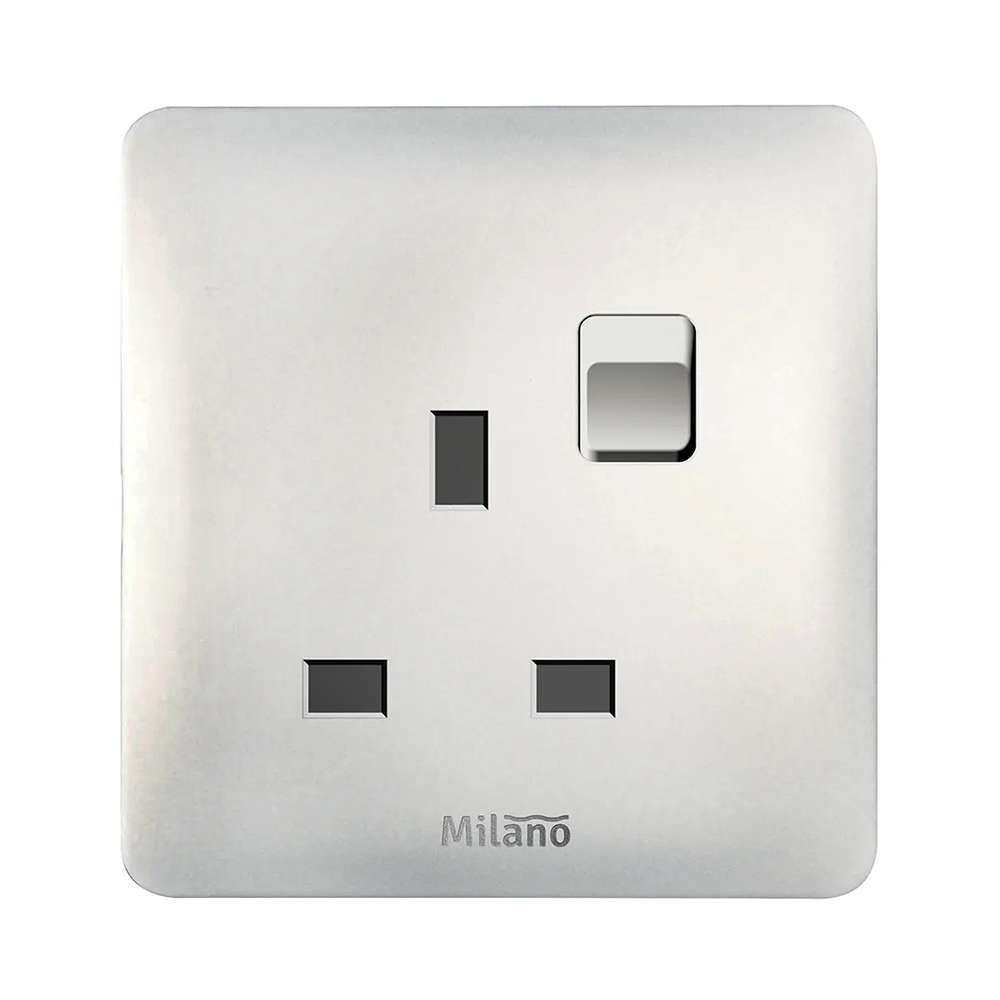 Milano 13A Single Socket Switch 0