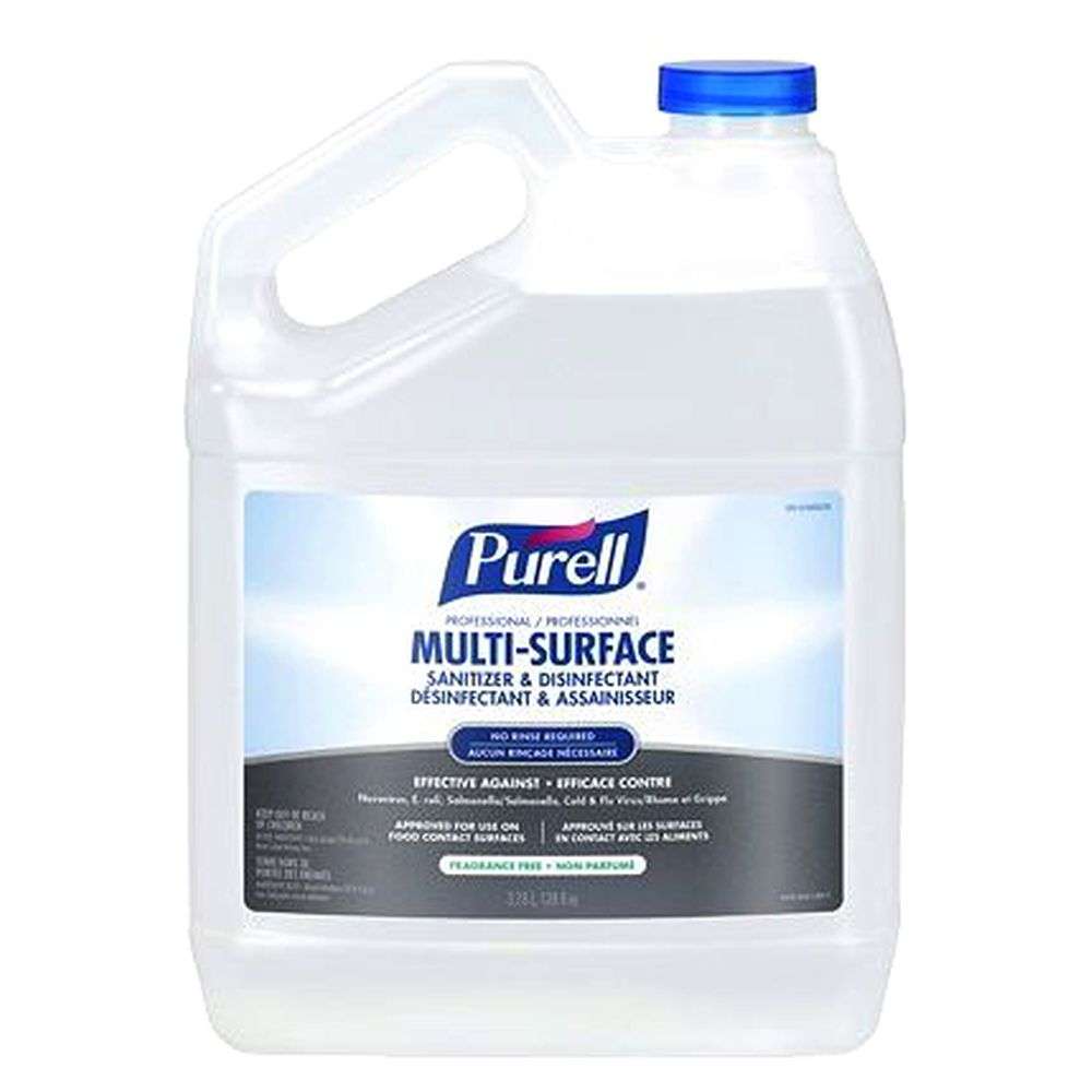 بخاخ مطهر بلاستيكي شفاف (Purell) متعدد الاستخدامات على الأسطح سعة (3.78 L) 0