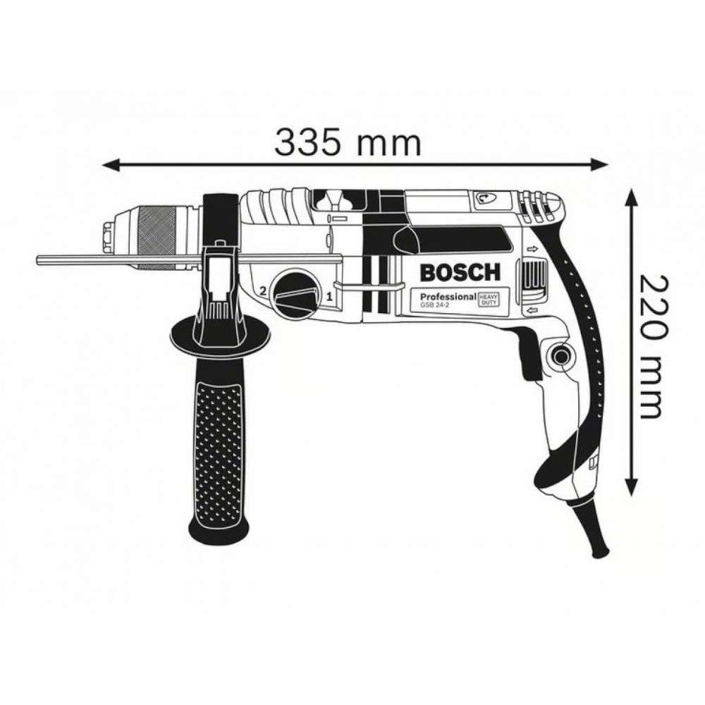 Bosch Professional 060119C801 GSB 24-2 Impact Drill 5