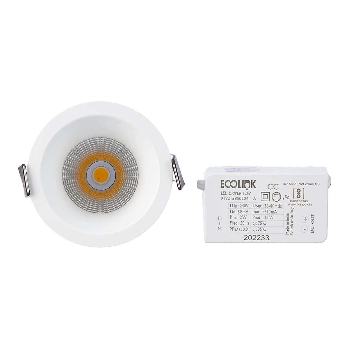 Ecolink EDN036B LED24/830 30W D200 COB Hybrid Downlights 2