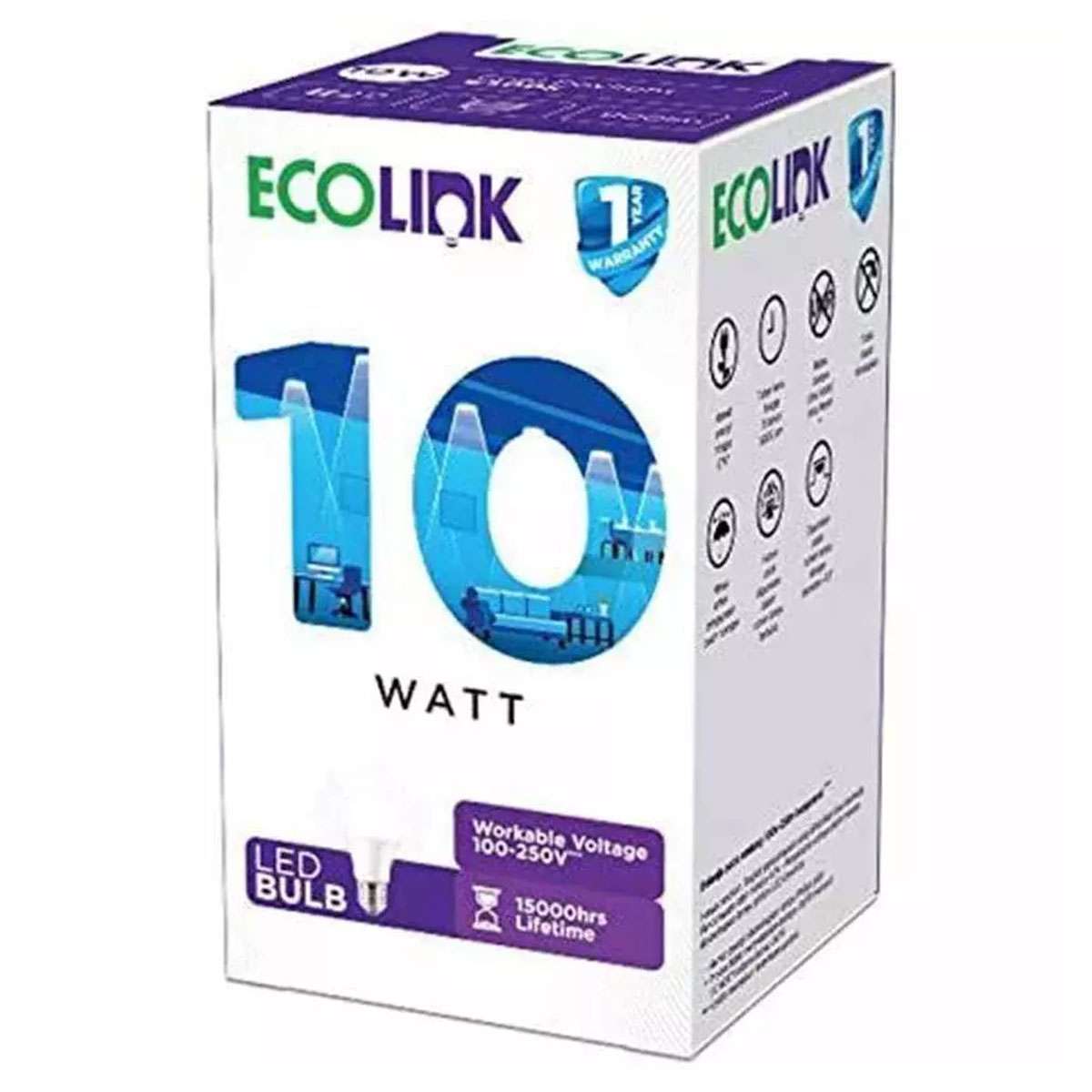 Ecolink 6W E27 3000K 1CT/12 LED Bulb 1