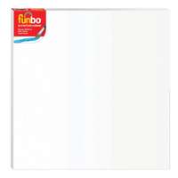 Funbo Stretched Canvas Board 60 x 60cm, 380gsm, Triple Primed Cotton, Acid-Free, Ideal for Acrylic & Oil Painting