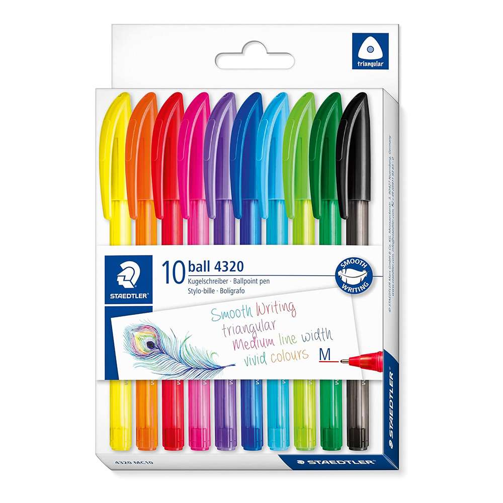 Staedtler Metallic Brush Marker Set 1–2 mm, Assorted Colours - Pack of 10 0