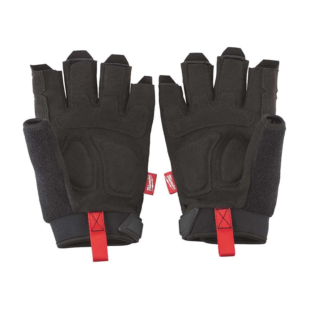 Milwaukee Fingerless Work Gloves, Large, High-Dexterity Gloves with Exposed Fingertips 2