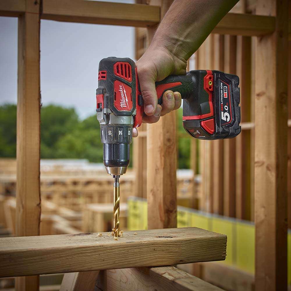 Milwaukee Shockwave HSS-G TiN Hex Drill Bit Set, A Impact-Rated Set - Pack of 19-Piece 3