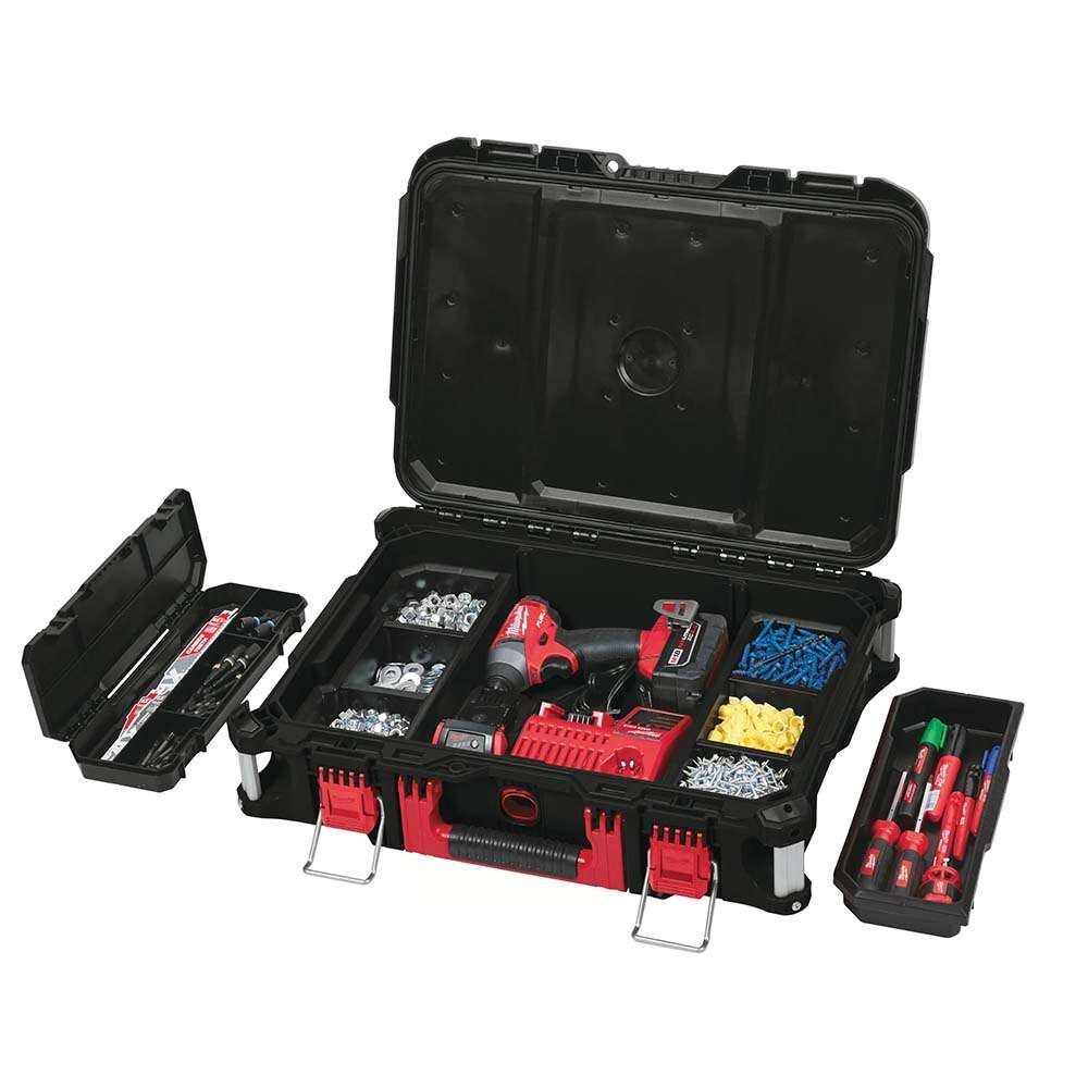 Milwaukee Shockwave Packout Set, Impact Bit & Drill Set in Packout Case – 32-Piece Pack 0