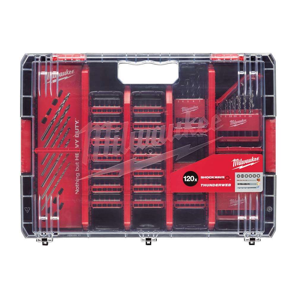 Milwaukee 4932464550 Shockwave Metal Drill Bit Set, 1/4" (120Pcs/Set) 1