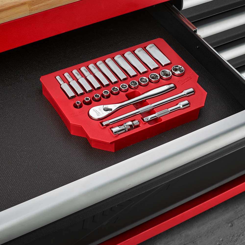Milwaukee 4932464945 3/8" Metric Ratcheting Socket Set (32 Pcs/Set) 5