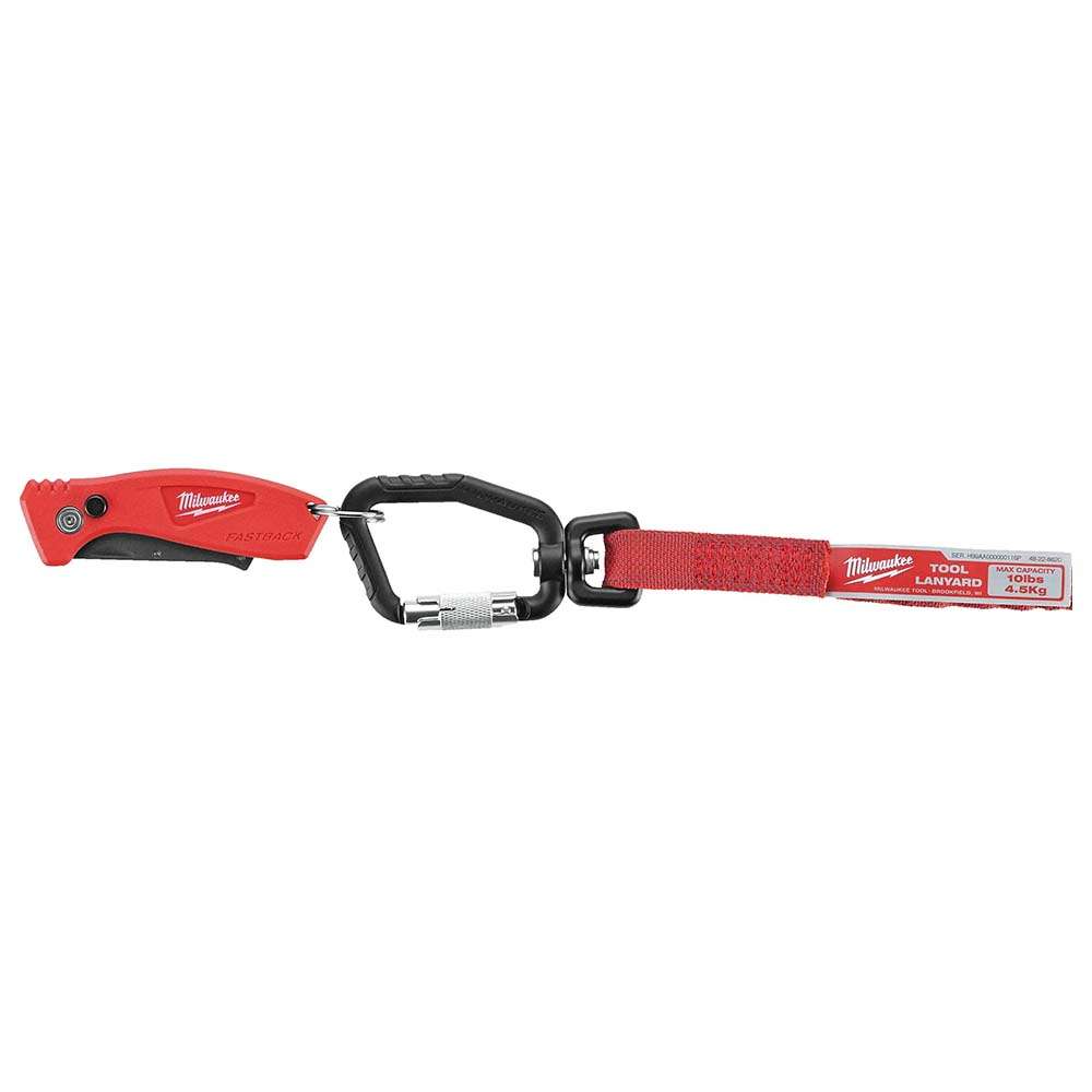Milwaukee 4932471352 Locking Tool Lanyard, 921MM, 6.8 Kg Capacity, Black 3