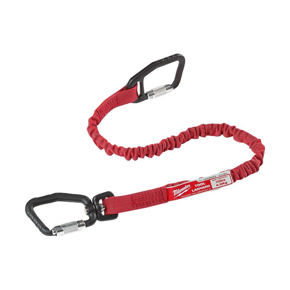 Milwaukee 4932471429 Quick-Connect Locking Tool Lanyard, 780MM, 4.5 Kg Capacity, Red 0
