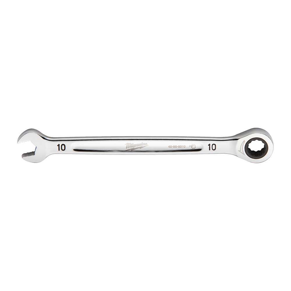 Milwaukee 4932471503 MaxBite 10MM Chrome Plated Ratcheting Combination Wrench 0