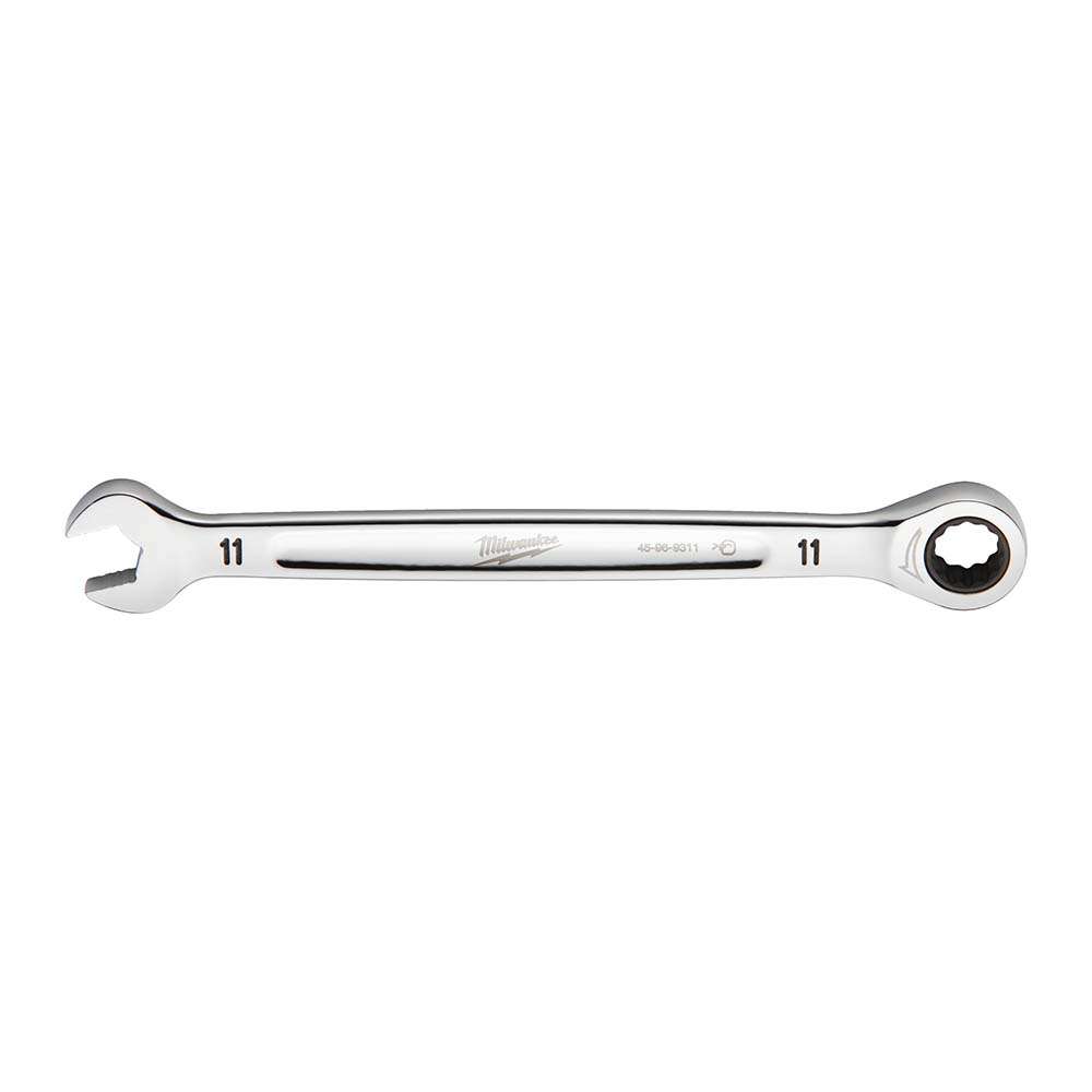 Milwaukee 4932471504 MaxBite 11MM Chrome Plated Ratcheting Combination Wrench 0