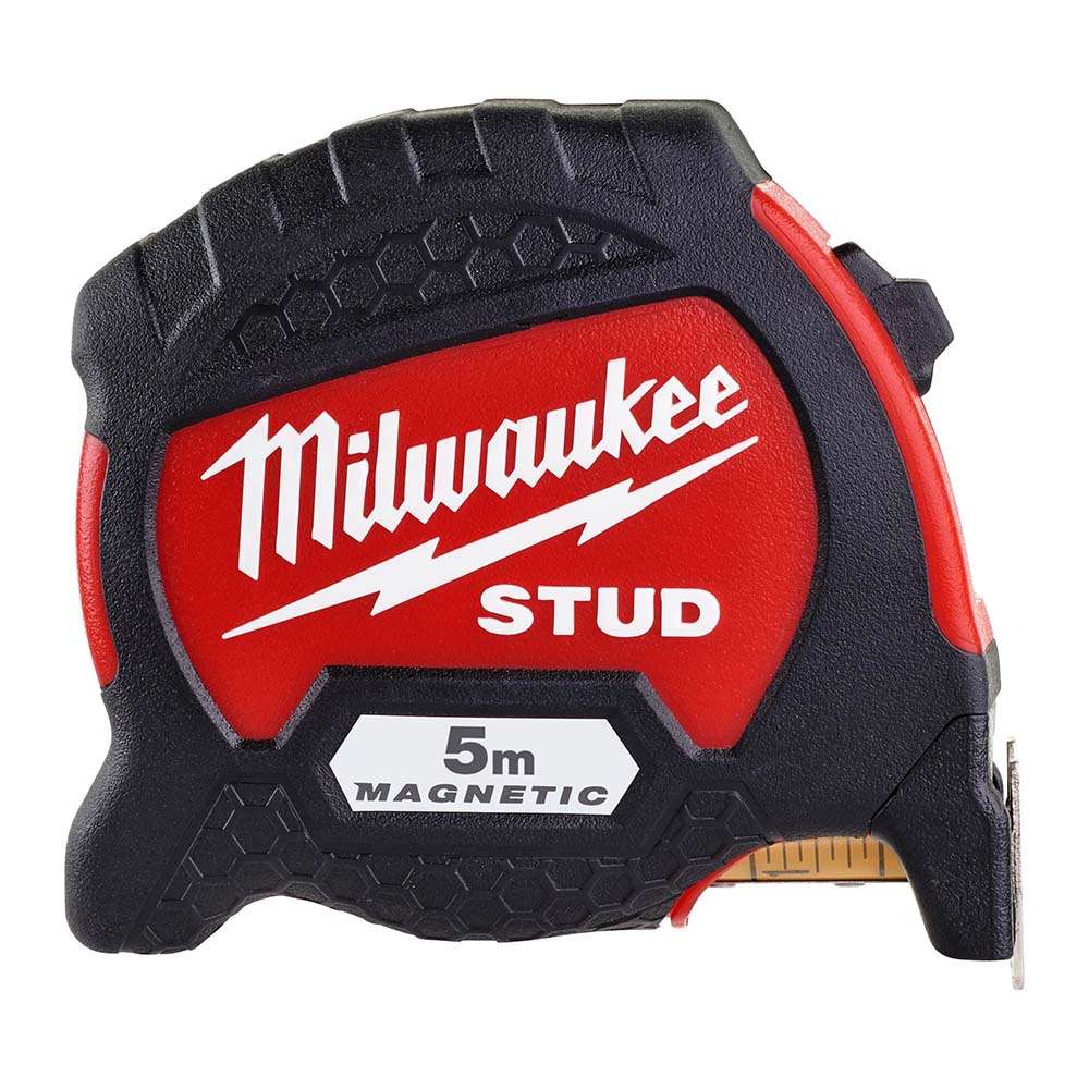 Milwaukee 4932471626 Stud Gen2 ABS Magnetic Tape Measure, 33 x 5M, Red/Black 1
