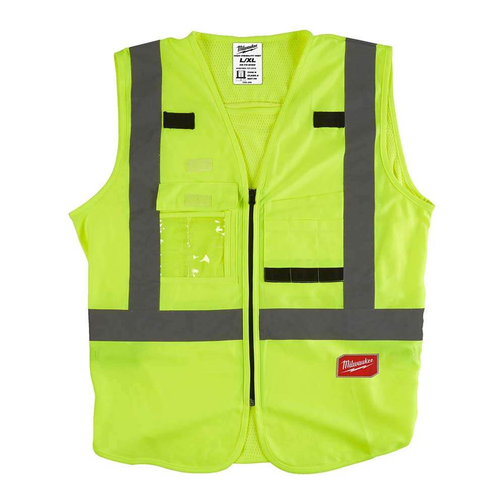 Milwaukee High-Visibility Safety Vest with Zipper 0