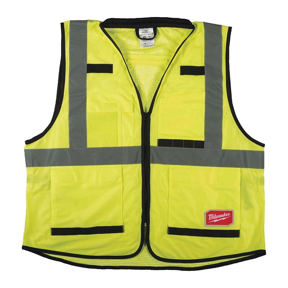 Milwaukee Premium High-Visibility Safety Vest with Zipper 0