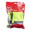 Milwaukee Premium High-Visibility Safety Vest, S/M, Zipped Hi-Vis Vest for Site Safety - Yellow 1