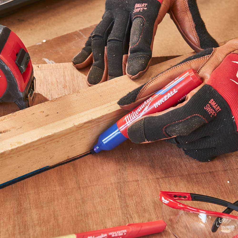 Milwaukee Hybrid Leather Gloves, Large, Mixed-Material Gloves for Comfort & Durability 4