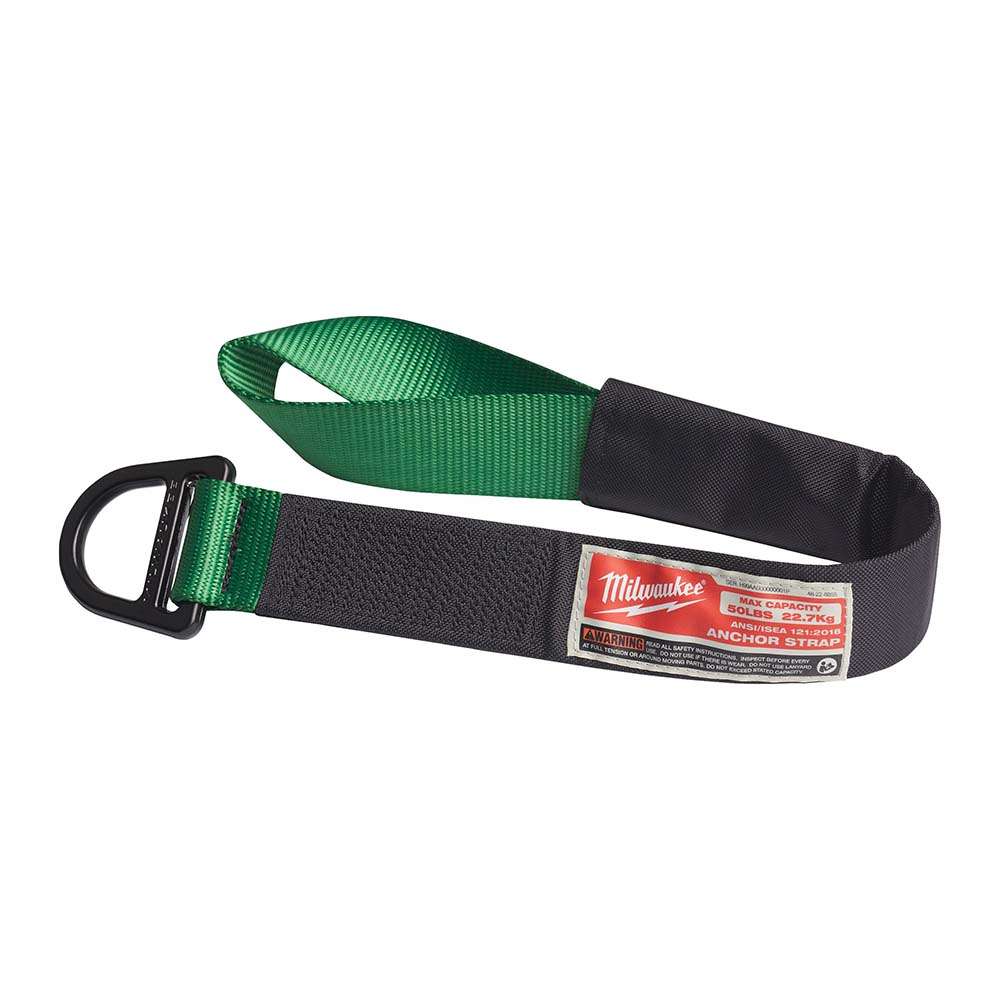 Milwaukee Anchoring Strap, 660mm, 22.7kg Tool Anchor for Work-at-Height Tethering