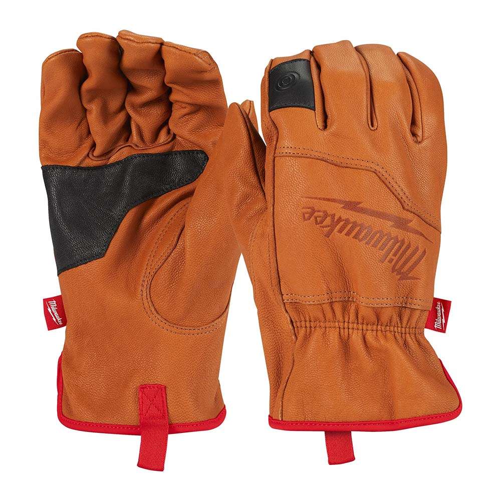 Milwaukee Leather Gloves, Medium, Durable Leather Work Gloves for Heavy Handling 0