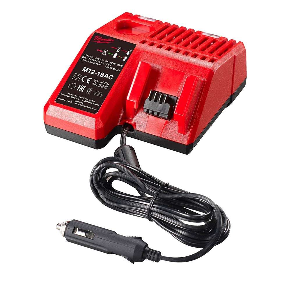 Milwaukee M12-18AC 12/18V Car Battery Charger 