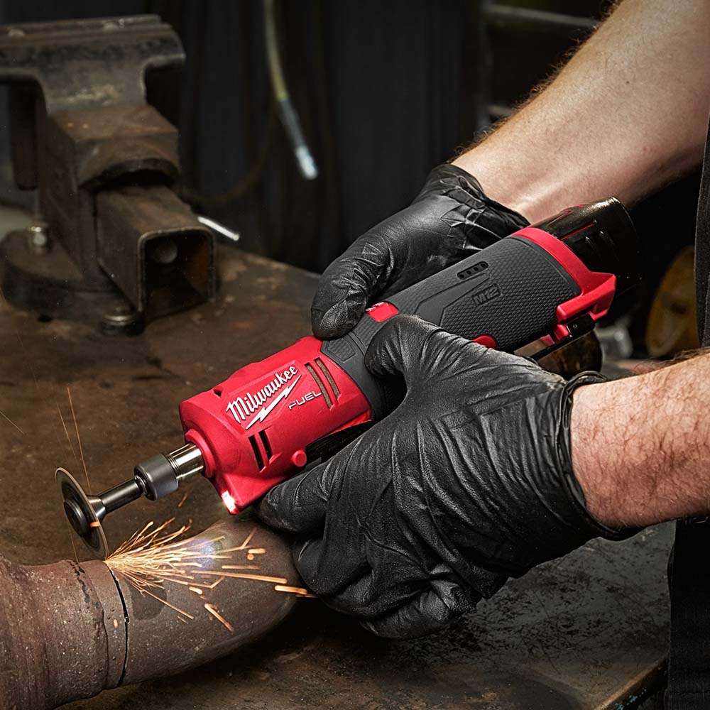 الجلاخة المستقيمة ميلووكي (Milwaukee) قياس (50MM) ببطارية (12V) موديل (M12FDGS-0 Fuel) تباع دون ملحقات 9