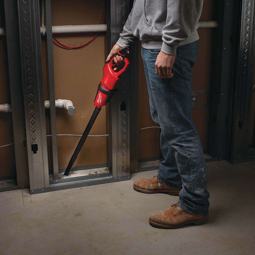 Milwaukee 12V Stick Vaccum, Cordless Jobsite and Van Cleaner 4