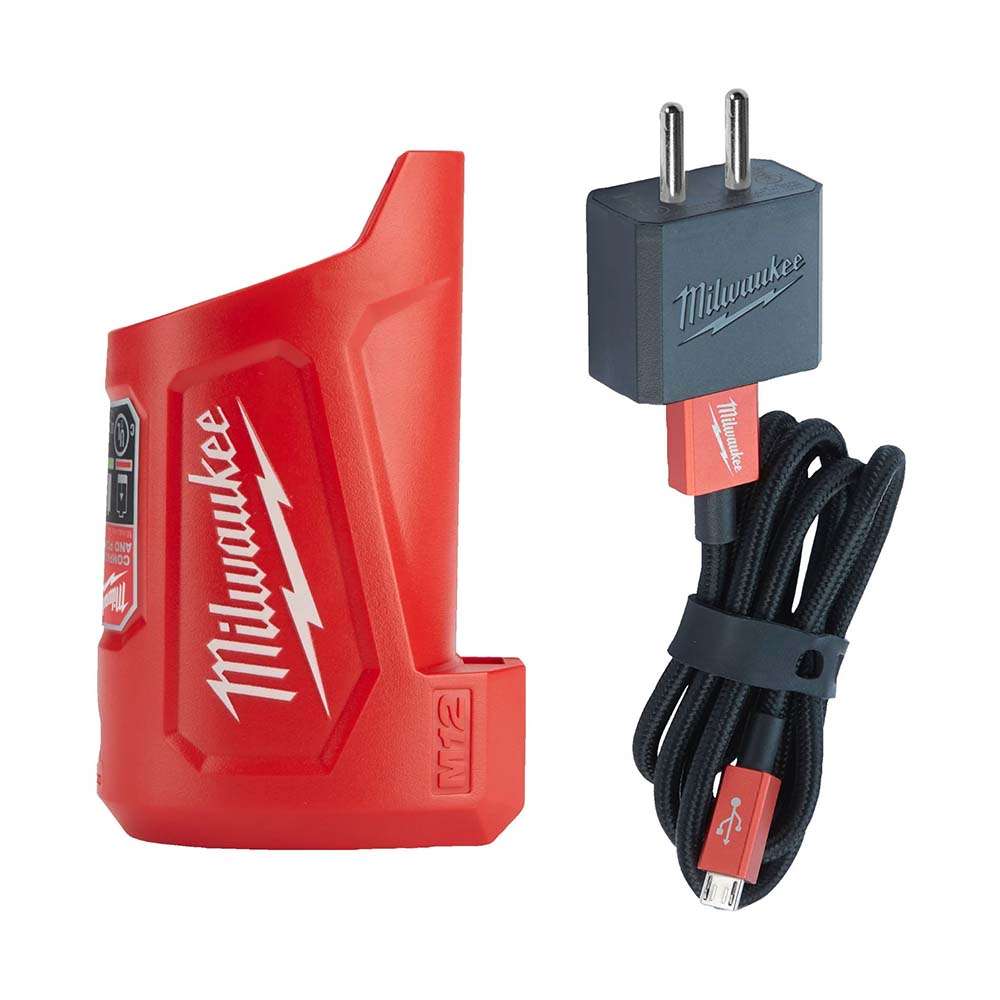 Milwaukee 12V Power Source & Compact Charger, USB Power Bank for M12 Batteries 0