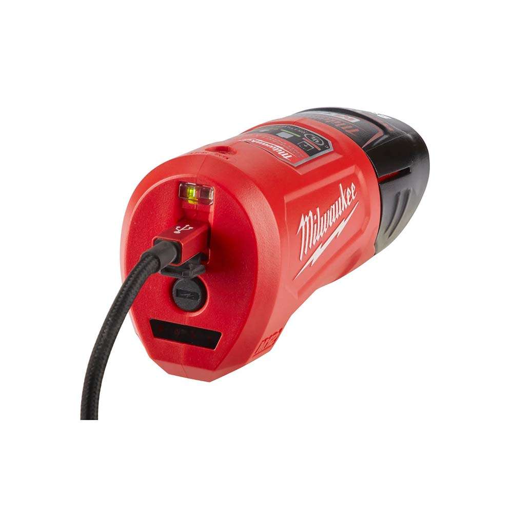 Milwaukee 12V Power Source & Compact Charger, USB Power Bank for M12 Batteries 1