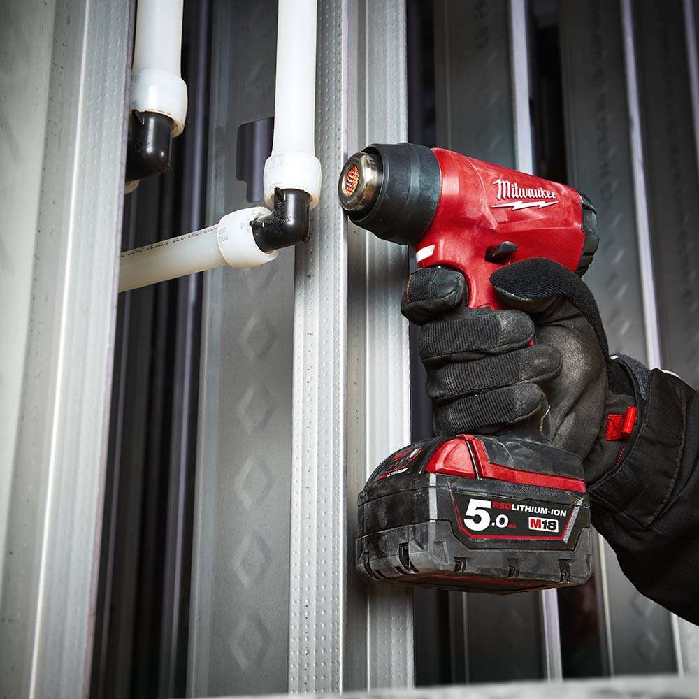 Milwaukee M18BHG-502C 18V 5Ah X 2 Li-ion Cordless Heat Gun Kit 4