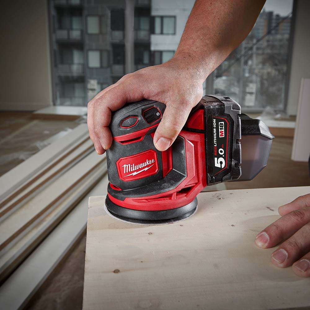 Milwaukee 125mm Random Orbit Sander, 18V Cordless Finishing Sander 5