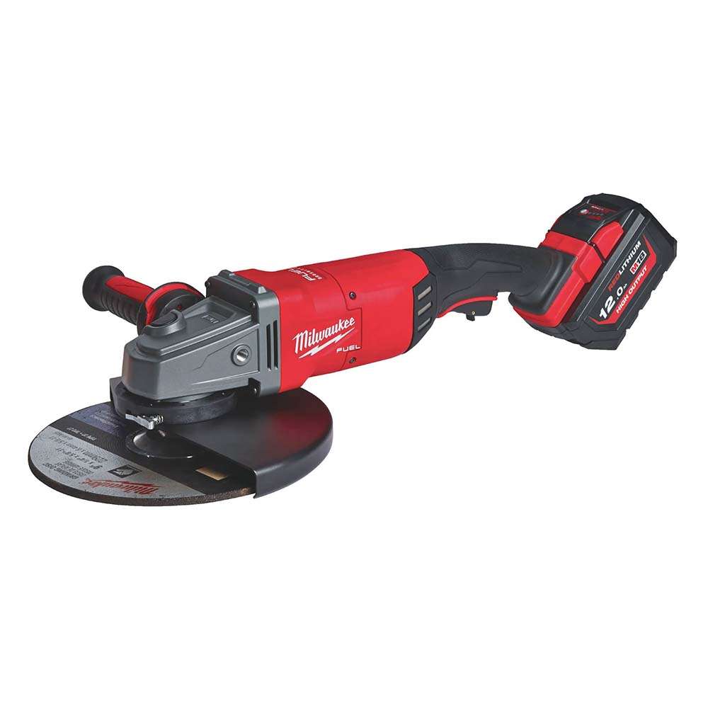 Milwaukee M18FLAG230XPDB-121C Fuel 230MM 18V 12Ah Cordless Large Angle Grinder With Paddle Switch  1