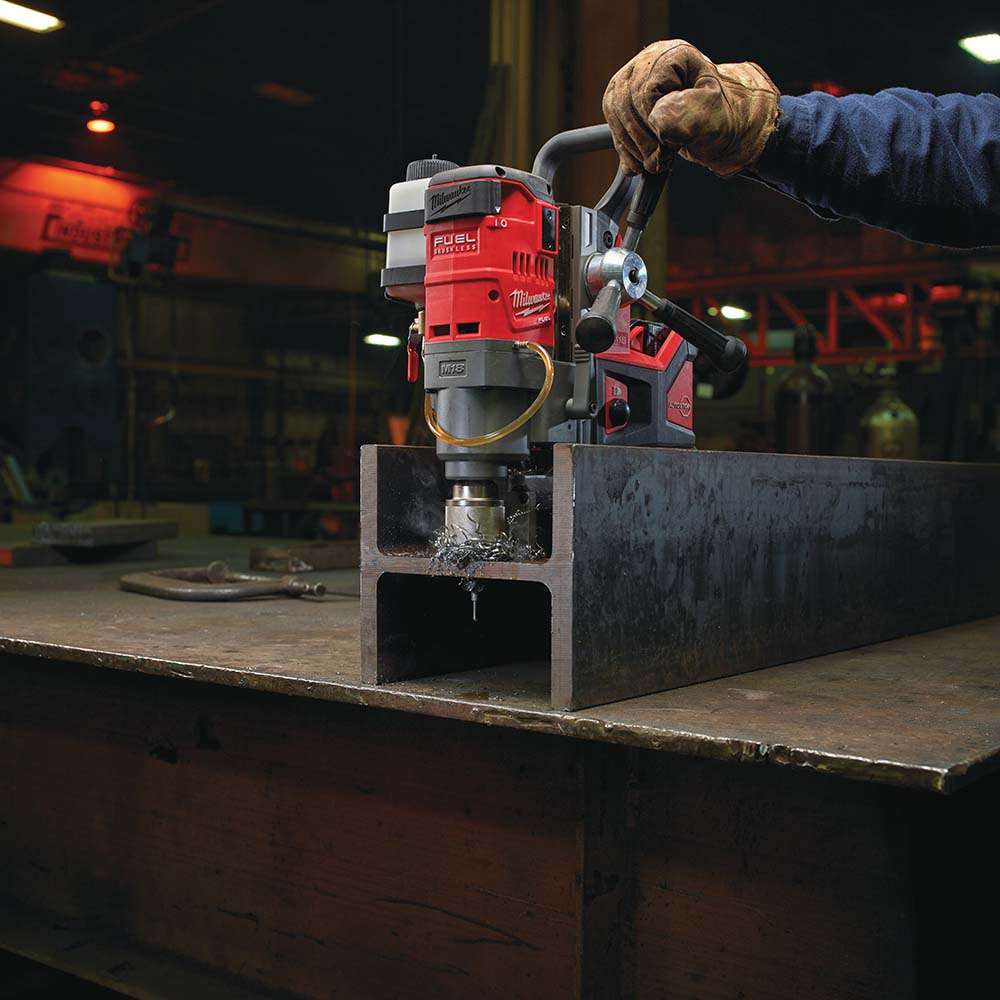Milwaukee M18FMDP-502C Fuel 18V 5Ah X 2 Magnetic Drilling Press With Permanent Magnet 11