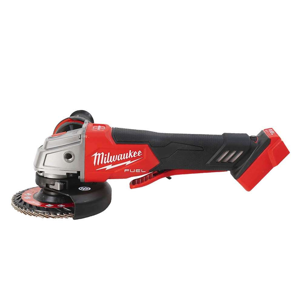 Milwaukee Fuel 125mm Angle Grinder Kit, Variable-Speed Paddle Grinder with 2 x 5.0Ah - Pack of 2 Battery 1