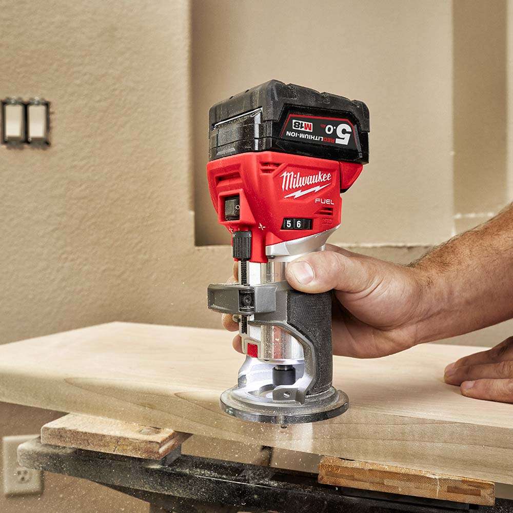 Milwaukee M18FTR-0X Fuel 146MM 18V Li-ion Cordless Trim Router (Bare Tool) 8