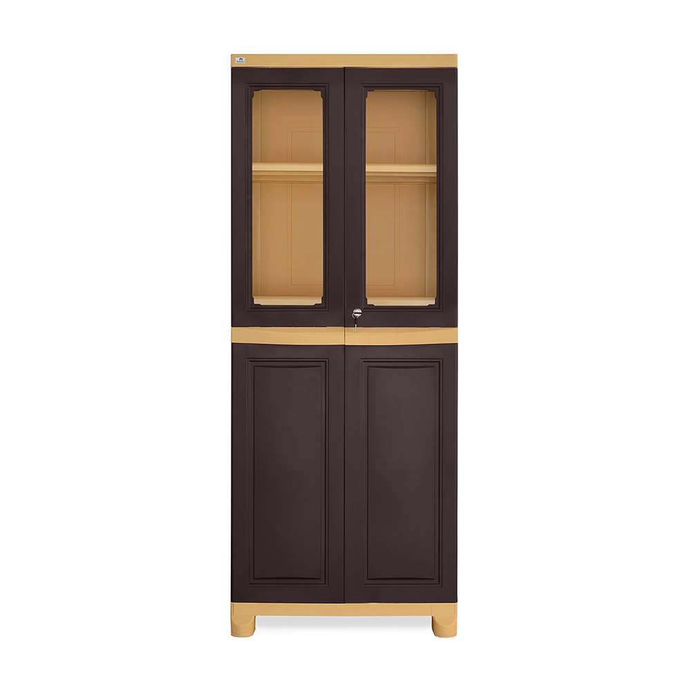 Nilkamal Freedom Big 2 Cabinet Weathered Brown And Biscuit - FB2 0