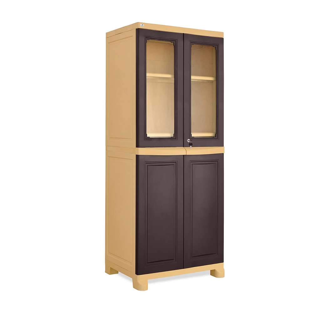 Nilkamal Freedom Big 2 Cabinet Weathered Brown And Biscuit - FB2 2