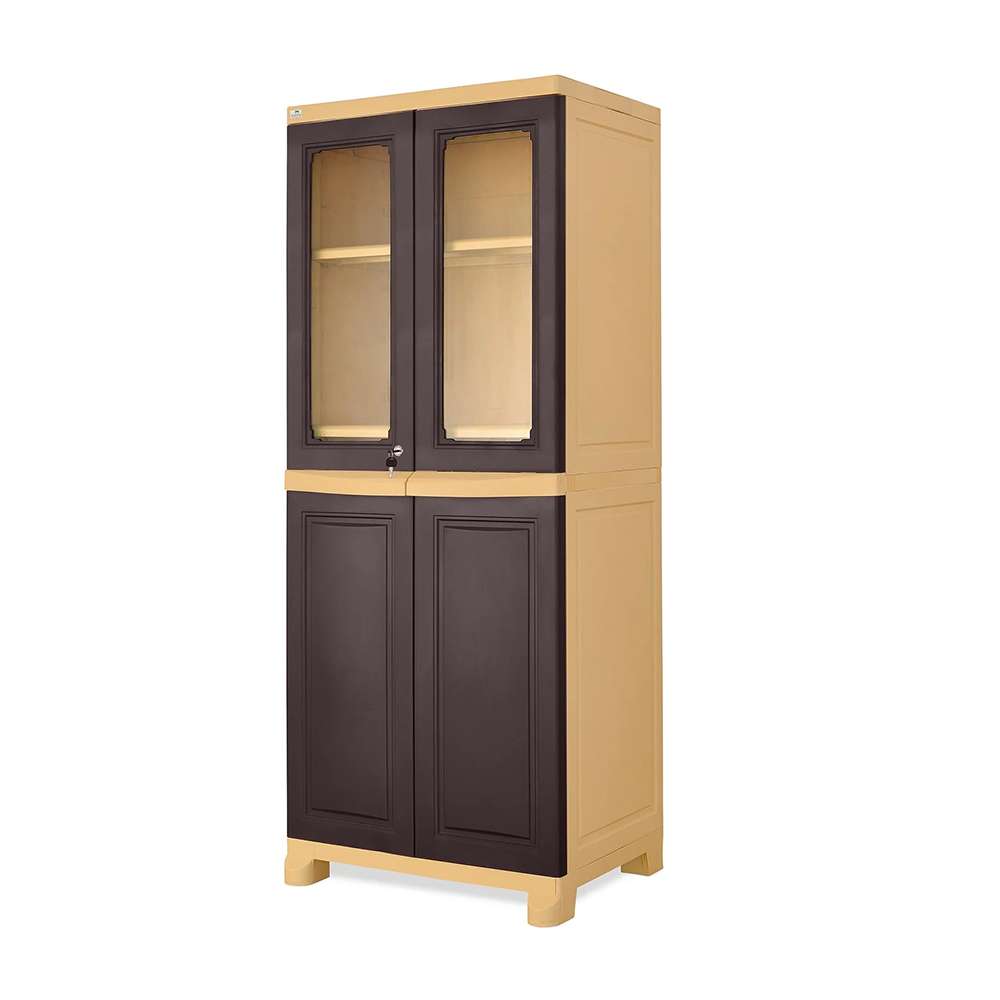 Nilkamal Freedom Big 2 Cabinet Weathered Brown And Biscuit - FB2 3