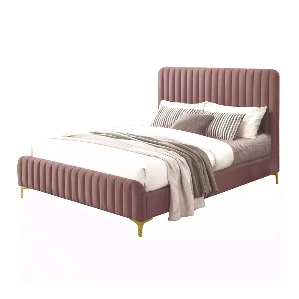 RoLucano King Bed - Dusty Pink 1