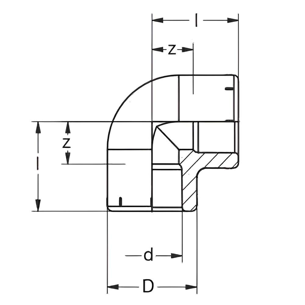 Banninger PPR Elbow, 32MM X 90 DEG 4