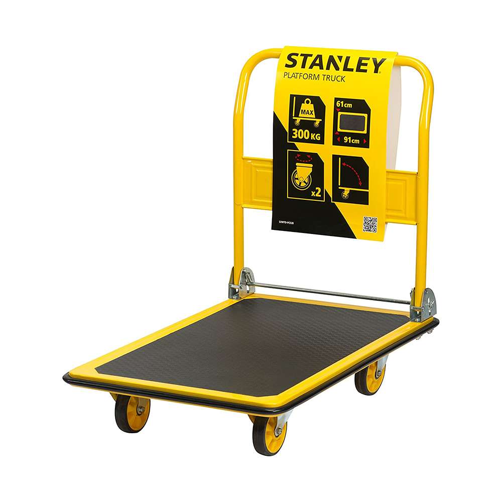 عربة ترولي ذات منصة من (Stanley) بقدرة تحميل (300kg)  0