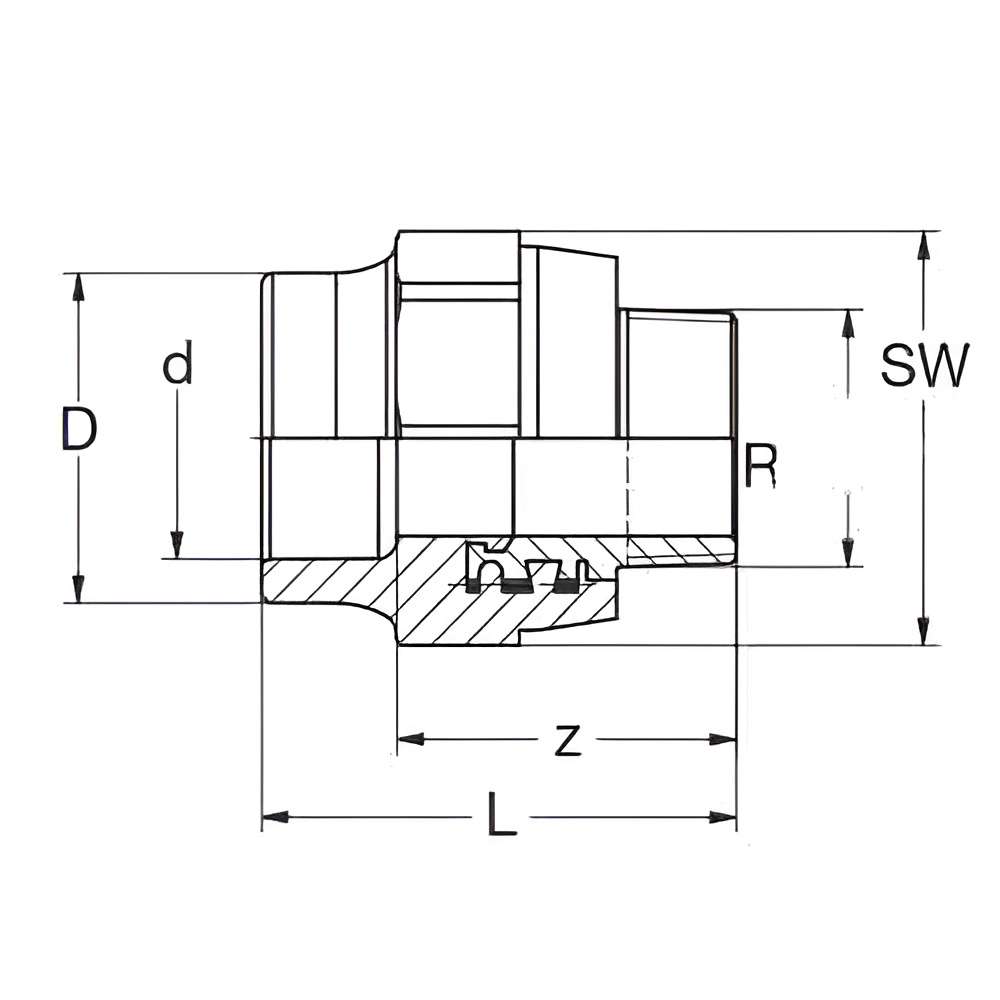 Banninger PPR Male Socket, 63MM X 2" 4